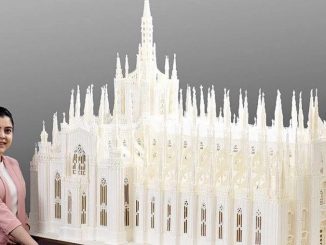 Prachi Dhabal Deb izdelala torto v obliki milanske stolnice